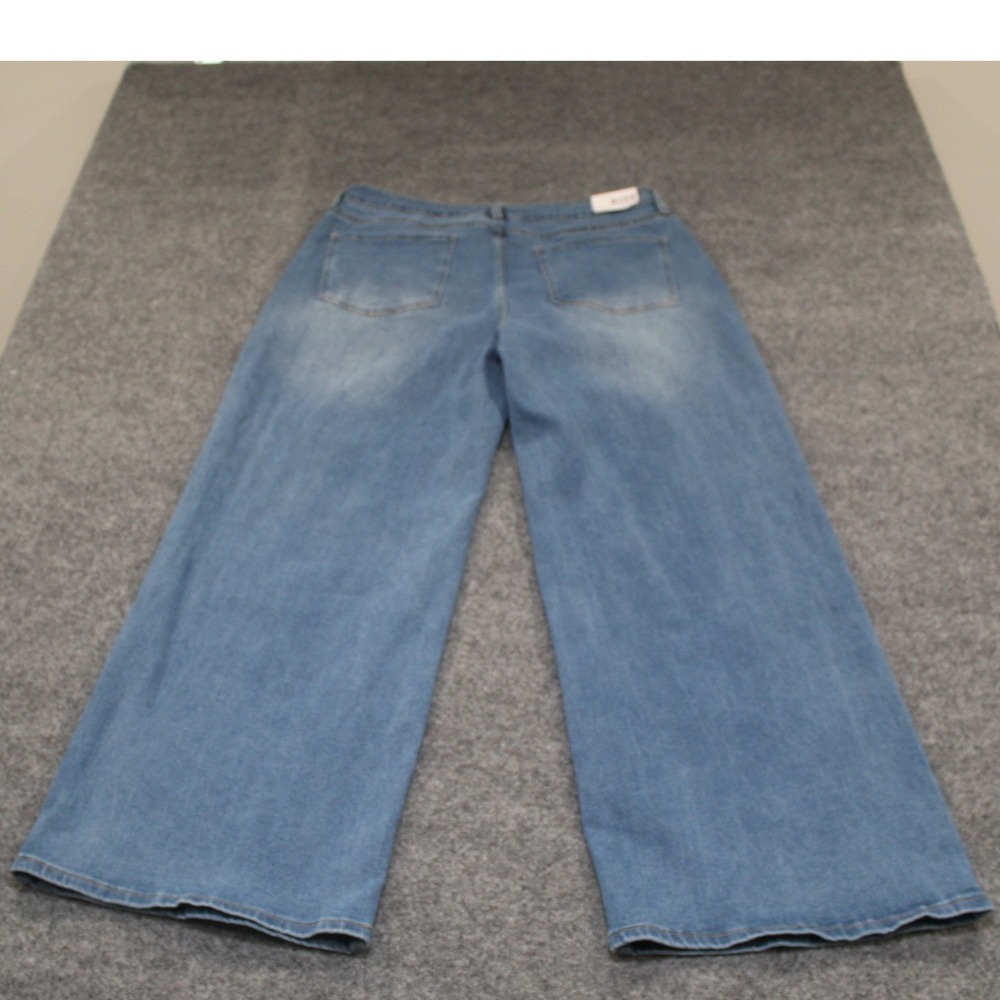 RISE Women's Jeans Size 17 Wide Leg Medium Wash Cotton Blend NEW WITH TAGS - Picture 10 of 14